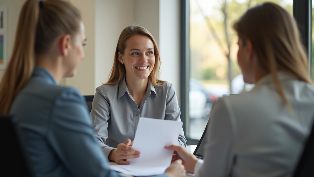 Spokojený zákazník pojišťovny v kanceláři agenta, schválený nárok a podepsané dokumenty