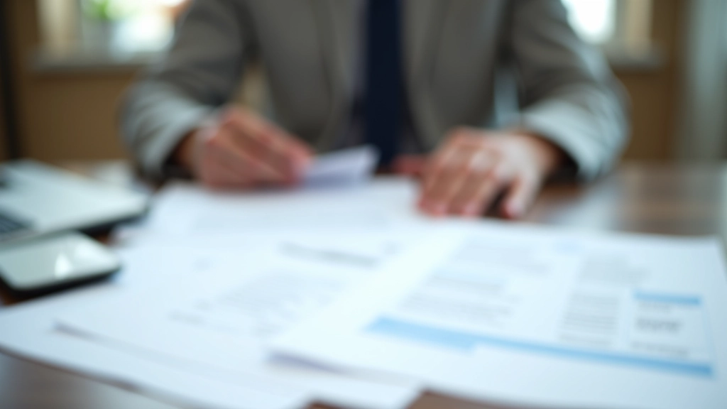 Dokumenty pojistného plnění a formuláře na pracovním stole, příprava na nárok